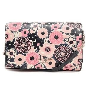 Kate Spade New York | NIB Pink & Black Dahlia Floral Crossbody Bag, MSRP $259